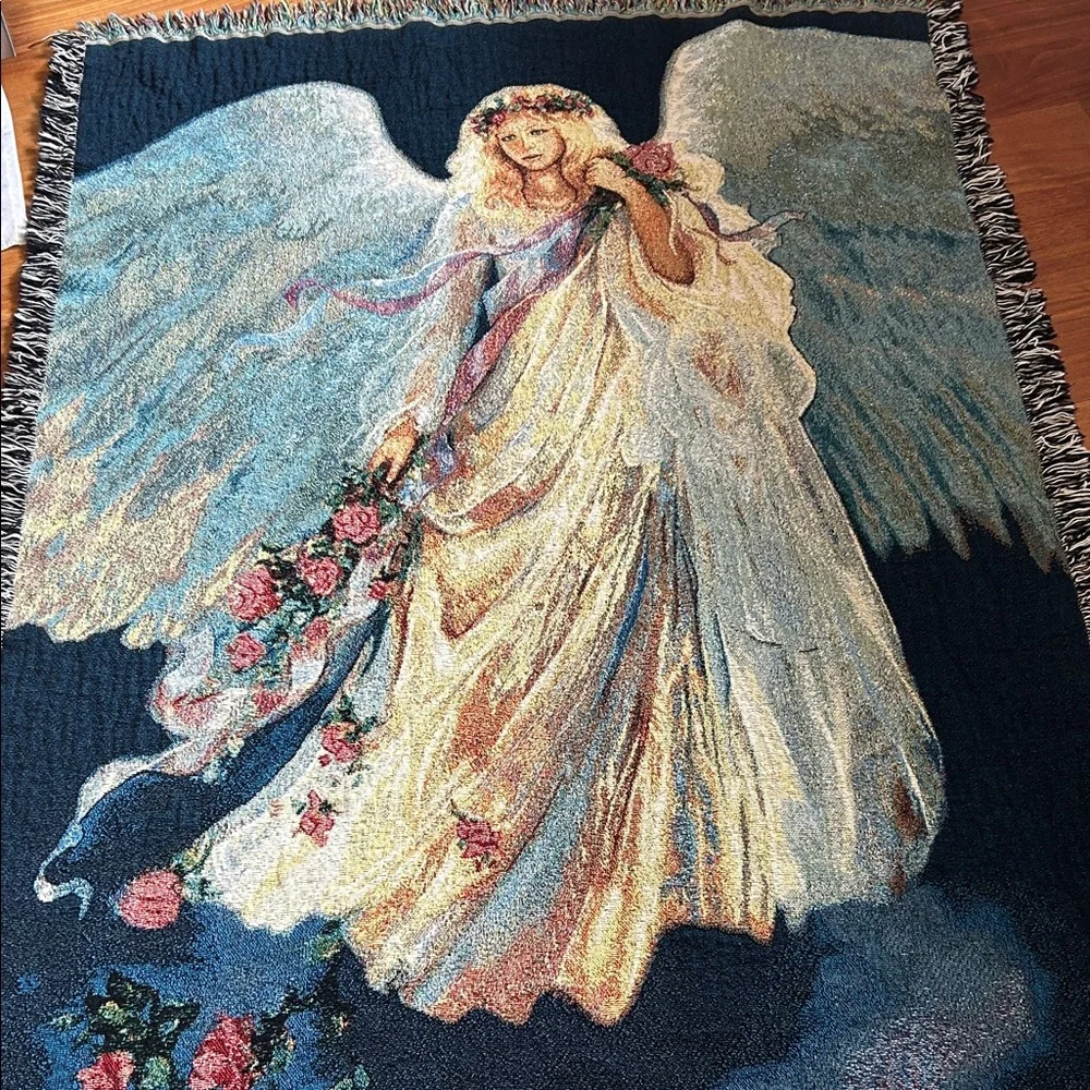 Mary Baxter St Clair Messenger of Love Tapestry Throw Blanket